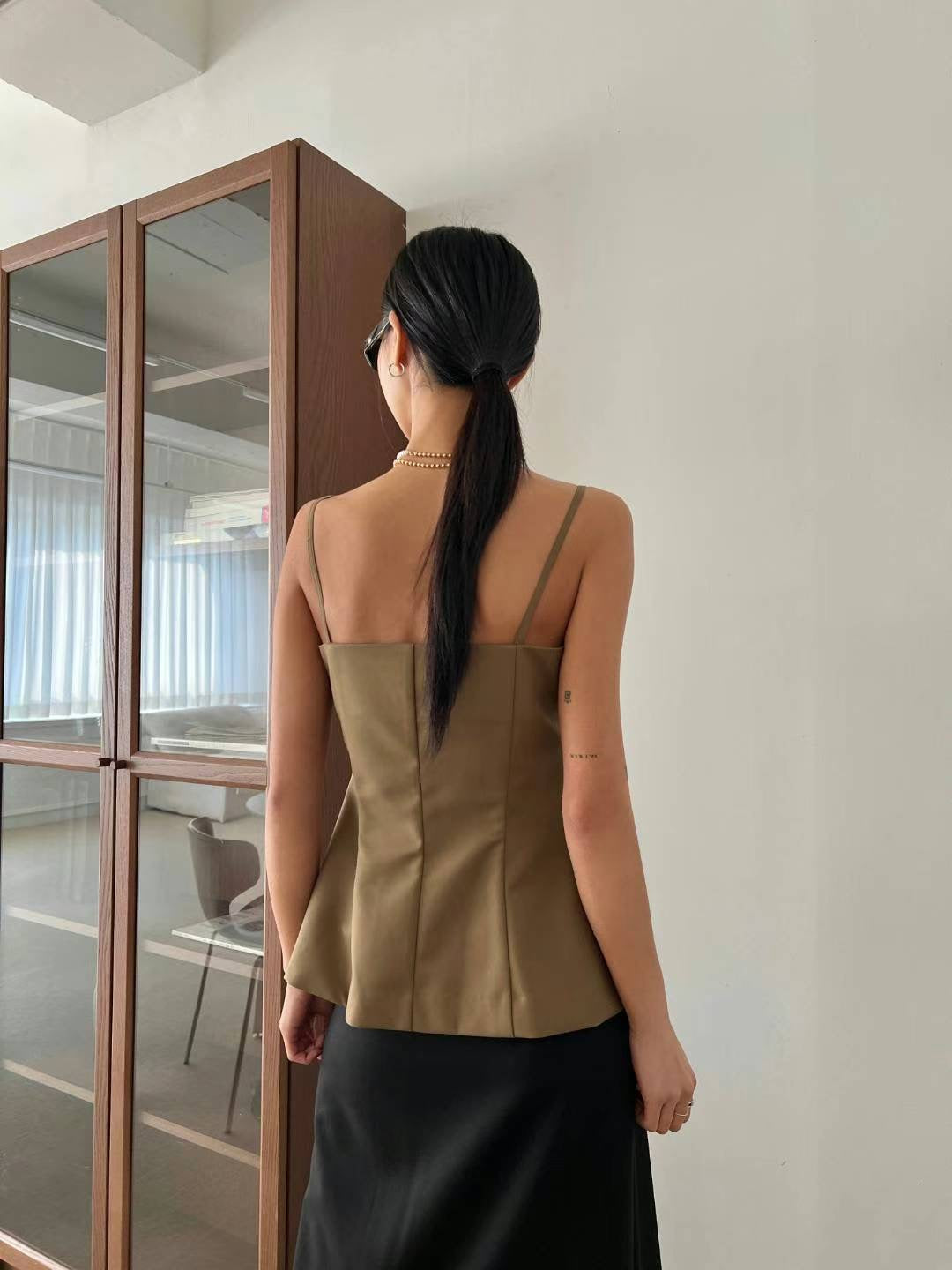 Jacqueline Buttoned Corset Top