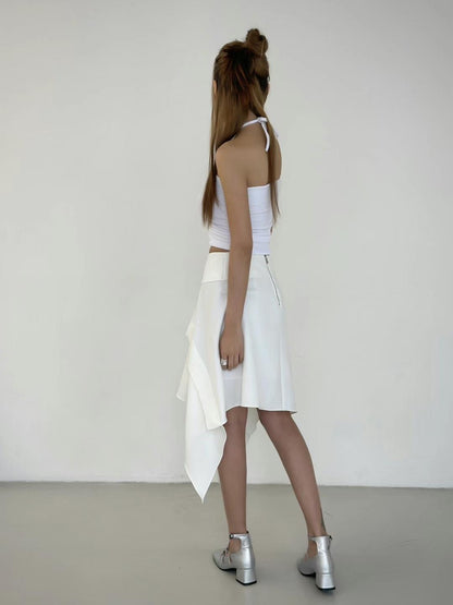 Elly Cropped Halterneck Top