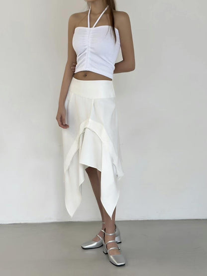 Elly Cropped Halterneck Top