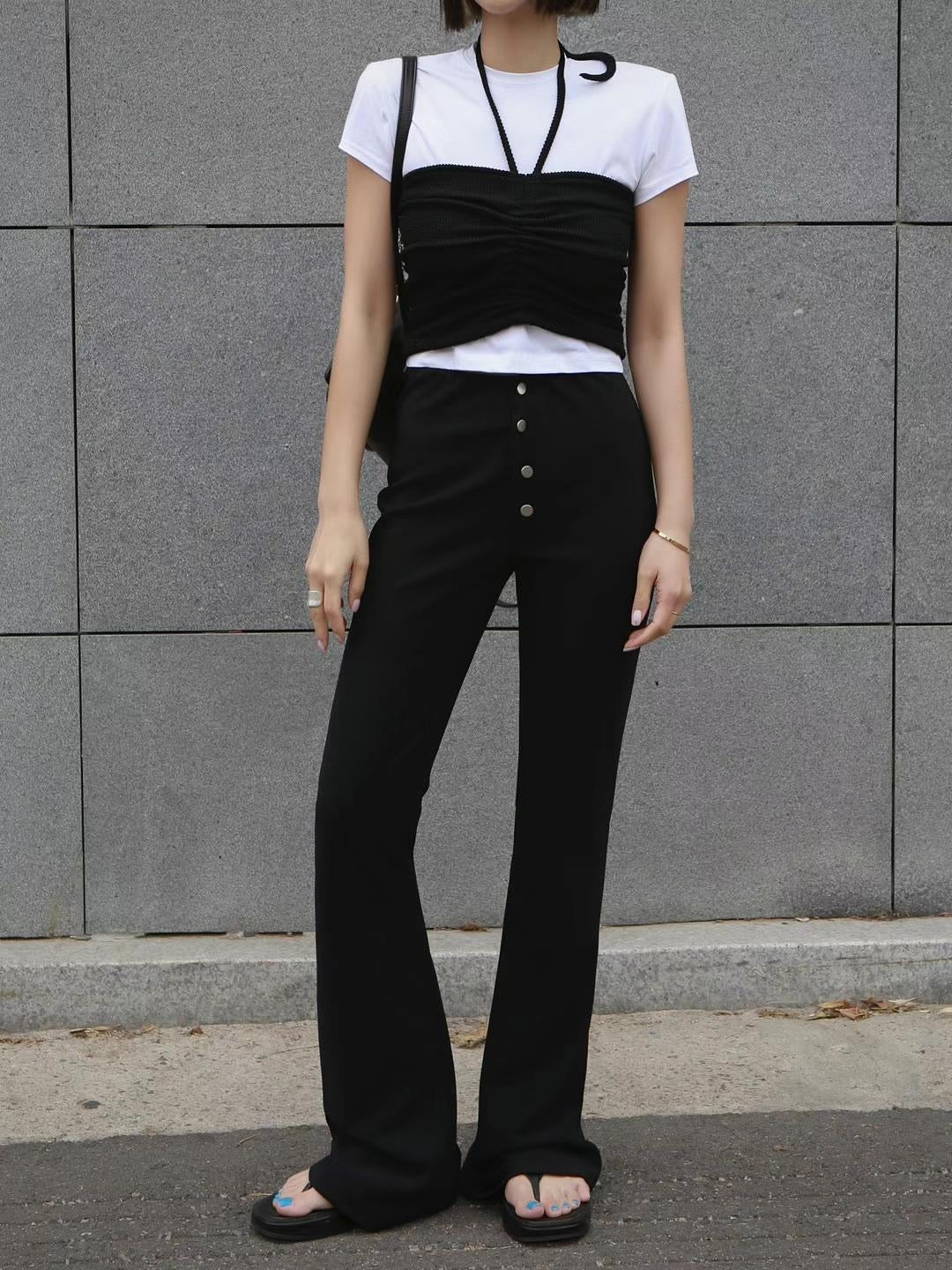 Elly Cropped Halterneck Top
