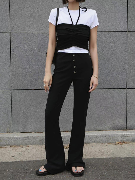 Elly Cropped Halterneck Top